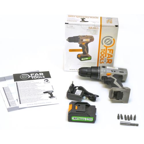 Perceuse visseuse 10,8 V LI 108B + 1 batterie 1,3 Ah Li-ion + chargeur FARTOOLS ONE 215399 photo du produit