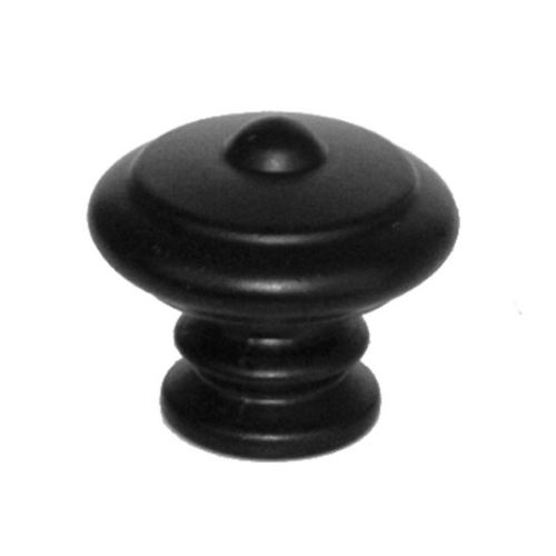 Bouton rustique de diamètre 30mm finition fer noir - CADAP - 9630/10V pas cher