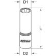 Douille BRONZEPLUS Ks tools longue 6 pans 1/2'' en alliage aluminium-bronze 10 mm KS TOOLS 963.1232 photo du produit Secondaire 1 S