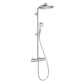 Colonne de douche CROMETTA S Hansgrohe 240 mm / 1 jet avec mitigeur thermostatique - 27268000 pas cher Principale M