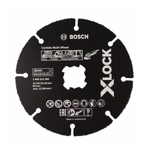 Disques à tronçonner X-LOCK CARBIDE Multi Wheel BOSCH 2608619284 photo du produit