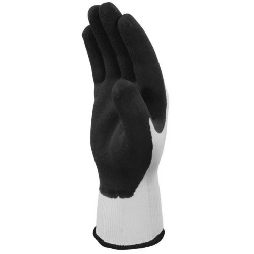 Gants anti-coupure tricoté polyester enduit mousse de latex APOLLON VV733 jaune fluo/noir T9 - DELTA PLUS - VV73309 pas cher Secondaire 1 L