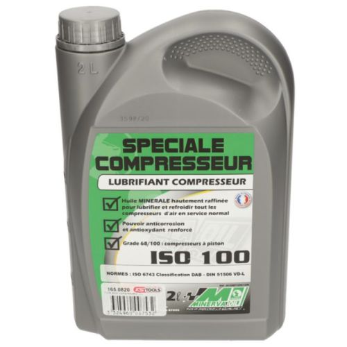 Lubrifiant ISO 100 pour compresseurs 2 L KS TOOLS 165.0820 photo du produit