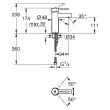 Mitigeur ESSENCE monocommande lavabo taille S GROHE 34294001 photo du produit Secondaire 1 S