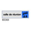 Plaquette de porte ''Salle de r&eacute;union'' plexiglas 170x45mm - NOVAP - 4033464 pas cher