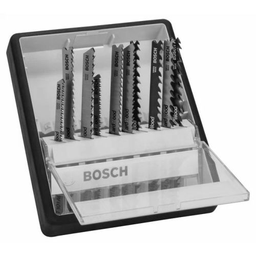 Kit de 10 lames de scie sauteuse Wood Expert, Robust line - BOSCH - 2607010540 pas cher