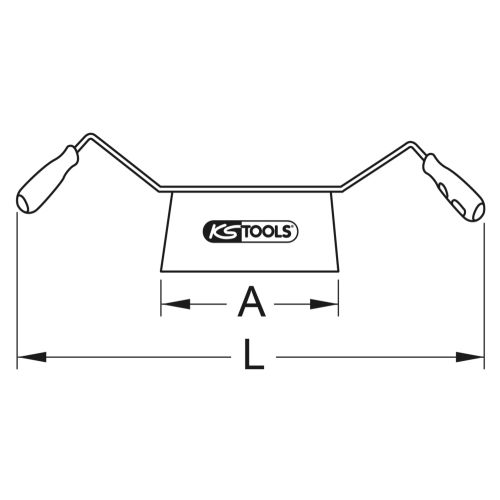 Couteau à écorcer BRONZEPLUS 650 mm KS TOOLS 963.5705 photo du produit Secondaire 1 L