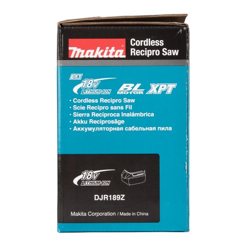 Scie récipro 18 V (sans batterie ni chargeur) en boite carton MAKITA DJR189Z photo du produit Secondaire 9 L