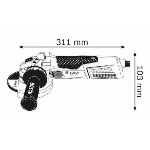 Meuleuse angulaire GWS 17-125 CI Professional 1700W en coffret standard - BOSCH - 060179G007 pas cher Secondaire 3 L