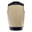 Gilet de travail TROWEL sans manches 9ATTUP beige/noir T0 - LAFONT - LA-9ATTUP-204-0 pas cher Secondaire 1 S