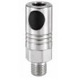 Coupleur filet&eacute; m&acirc;le cylindrique &agrave; profil staubi s&eacute;curit&eacute; CSM D6 1/2G - PREVOST - CSM061153 pas cher