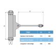 Ferme-porte à tige TIREX 52 argent 40 kg - GROOM - 152101U pas cher Secondaire 1 S