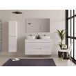 Meuble de salle de bain HARO avec plateau et 2 cuves ZEUS portes + tiroirs blanc 120 cm COSYNEO NILHARO120ZEUSBLA photo du produit Secondaire 3 S