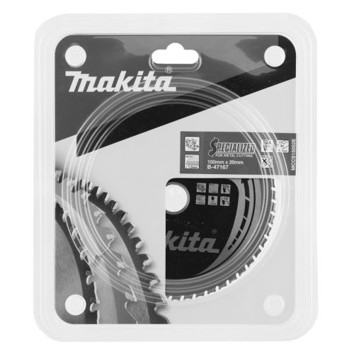 Lame de scie circulaire carbure métal 150x20mm 52 dents - MAKITA - B-47167 pas cher Secondaire 1 L