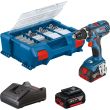 Perceuse-visseuse 18 V GSR 18V-28 + 2 batteries 4 Ah + chargeur + coffret L-CASE + 82 accessoires BOSCH 06019E610C photo du produit