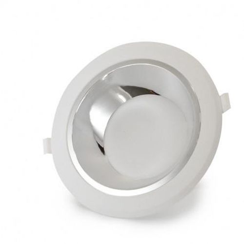 Downlight LED SIRIUS basse luminance blanc / argenté rond D 230 mm 25 W 2050 Lm 3000 K MIIDEX LIGHTING 76547 photo du produit Secondaire 1 L