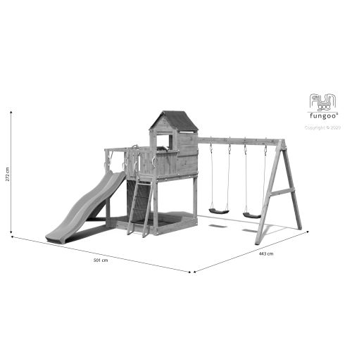 Aire de jeux TreeHouse - FUNGOO - 5130 PK pas cher Secondaire 1 L