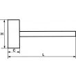 Maillet Sam Outillage caoutchouc - 321-C photo du produit Secondaire 1 S