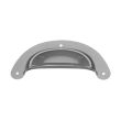 Poignée coquille entraxe 62mm acier finition nickelé - CADAP - 776/63S pas cher