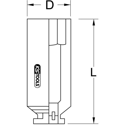 Douille spécifique pour vis de culasse PSA 77 x 20,5 mm KS TOOLS 515.1277 photo du produit Secondaire 1 L