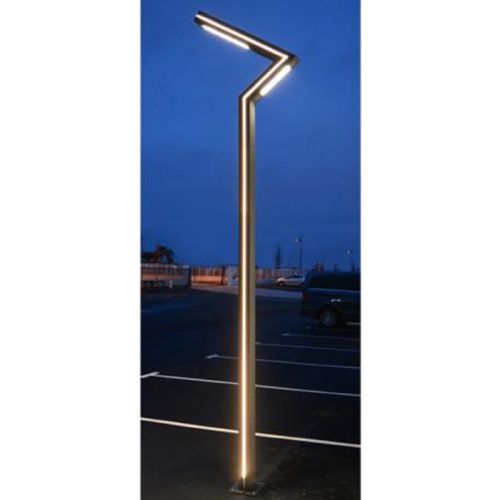 Lampadaire ZIGZAG Miidex lighting éclairage public voie piéton LED 80 W 4000 K 5 m gris anthracite - 9102 photo du produit Secondaire 2 L