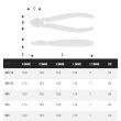 Pince coupante diagonale à bec effilé tête de 11,5mm longueur 110mm - FACOM - 416 pas cher Secondaire 1 S