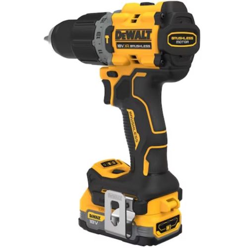 Perceuse-visseuse à percussion 18 V XR Powerstack Brushless + 2 batteries 1,7 Ah + chargeur + coffret T-STAK DEWALT DCD805E2T-QW photo du produit Secondaire 4 L