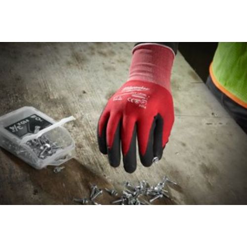 Gants tricoté anti-coupure niveau 1 Cut A GLoves enduction nitrile TL/9 MILWAUKEE 4932471417 photo du produit Secondaire 1 L