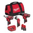 Pack Powerpack de 3 outils de 12 V M12 BPP3A-202B + 2 batteries 2 Ah + chargeur + sac de transport MILWAUKEE 4933441225 photo du produit Secondaire 1 S