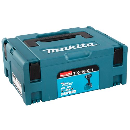 Makita TW001GD201 - XGT Boulonneuse à chocs sans-fil 40V max Li-ion - 2  batteries 2,5 Ah - Makpac - Brushless