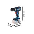Perceuse-visseuse à percussion 18 V GSB 18V-90 C (sans batterie ni chargeur) en coffret L-BOXX BOSCH 06019K6102 photo du produit Secondaire 1 S