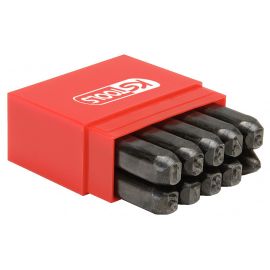 Jeu de 9 chiffres à frapper et pointeau Ks Tools 5 mm - 156.0467 photo du produit Principale M