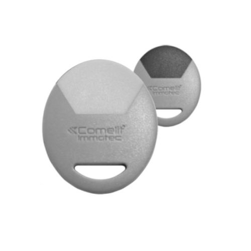 Badge MIFARE format porte clé gris/jaune - COMELIT - CLE/GJ pas cher