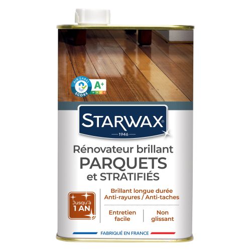 Rénovateur brillant protecteur des parquets cire vitrifié 1 L - STARWAX - 993 photo du produit