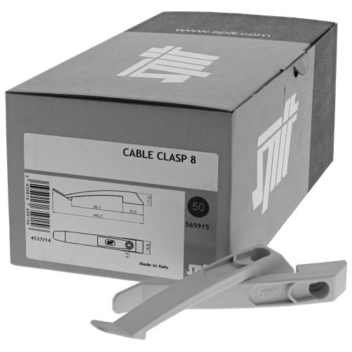 Corne de fixation simple version feu pour fixations de câbles en plafond boîte de 50 - SPIT - 565917 pas cher Secondaire 4 L