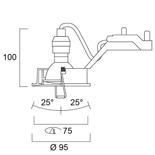 Kit inset blanc LUMIANCE RLED + V2 6 W 345 lm 40° 3000 K SYLVANIA 3001774 photo du produit Secondaire 2 L