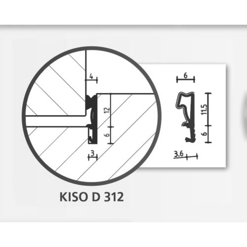 Rouleau de joint sur ouvrant longueur 250m noir – KISO - SP 310 F N pas cher Secondaire 16 L