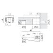 Boîtier excentrique DEFIX plastique blanc diamètre 20 + 10 mm panneau de 19 mm LMC BOI704419BL photo du produit