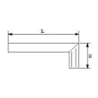 Equerre lame inox 400 mm SAM OUTILLAGE 774-C-40 photo du produit Secondaire 1 S