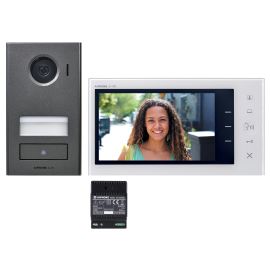 Interphone vidéo Aiphone JVS1F couleur antivandale avec 2 fils intégral photo du produit Principale M