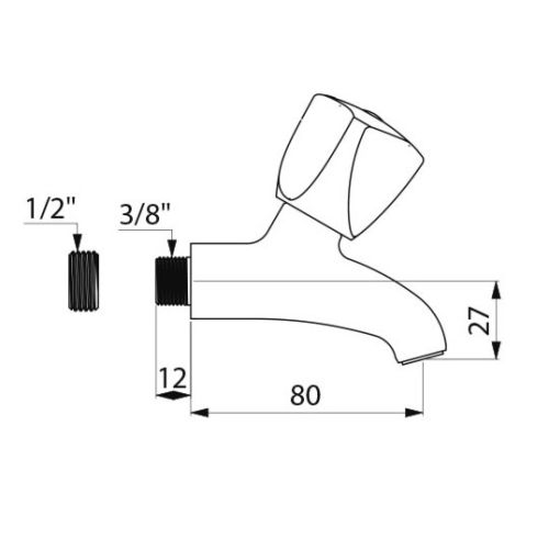Robinet de poste d'eau avec tête à clapet Long-Life - DELABIE - D2667 pas cher Secondaire 1 L