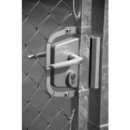 Serrure LA type industriel pour portail battant tube 10-30mm argent &ndash; LOCINOX - P00011891-SILV pas cher Secondaire 5 L
