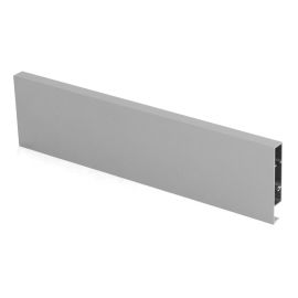 Profil façade Emuca pour tiroir intérieur Vantage longueur 1100 mm hauteur 92 mm gris métallisé - 4190425 pas cher Principale M