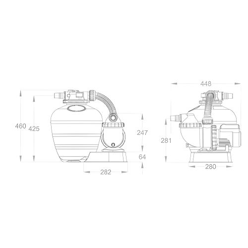 Kit de filtration 6m³/h hors sol - POOLSTYLE - PSL-050-0001 pas cher Secondaire 2 L