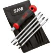 Trousse de tournevis multilames avec lame de rechange pour vis à Fente et pozidriv - SAM OUTILLAGE - TR-8 pas cher