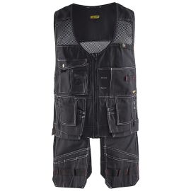 Gilet porte-outils Bl&aring;kl&auml;der X1500 polycoton noir 3100 pas cher Principale M