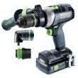 Perceuse-visseuse 18V QUADRIVE TDC 18/4 5,0/4,0 I-Set + 2 batteries 4Ah / 5Ah + chargeur + coffret SYSTAINER SYS3 - FESTOOL - 577612 pas cher Secondaire 1 S