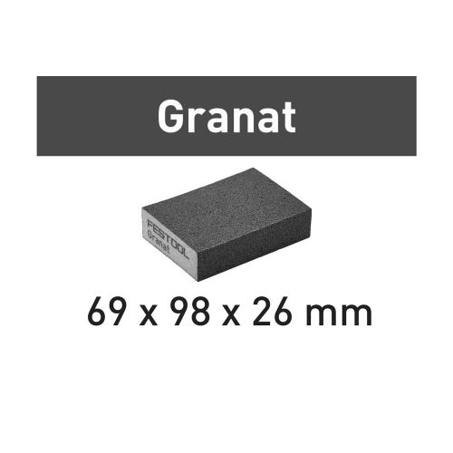 &Eacute;ponge de pon&ccedil;age GRANAT 69x98x26 60 GR/6 - FESTOOL - 201081 pas cher Secondaire 1 L
