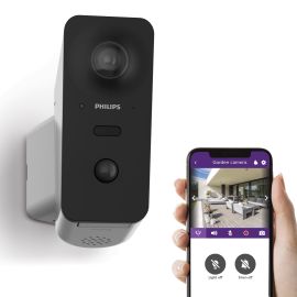 Caméra extérieure motorisée et connectée + autotracking WelcomeEye View - PHILIPS - 531050 pas cher Principale M