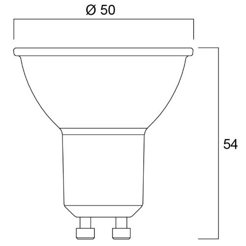 Lampe REFLED ES50 IRC 80 GU10 36° 4,2 W 345 lm SYLVANIA 0029165 photo du produit Secondaire 3 L